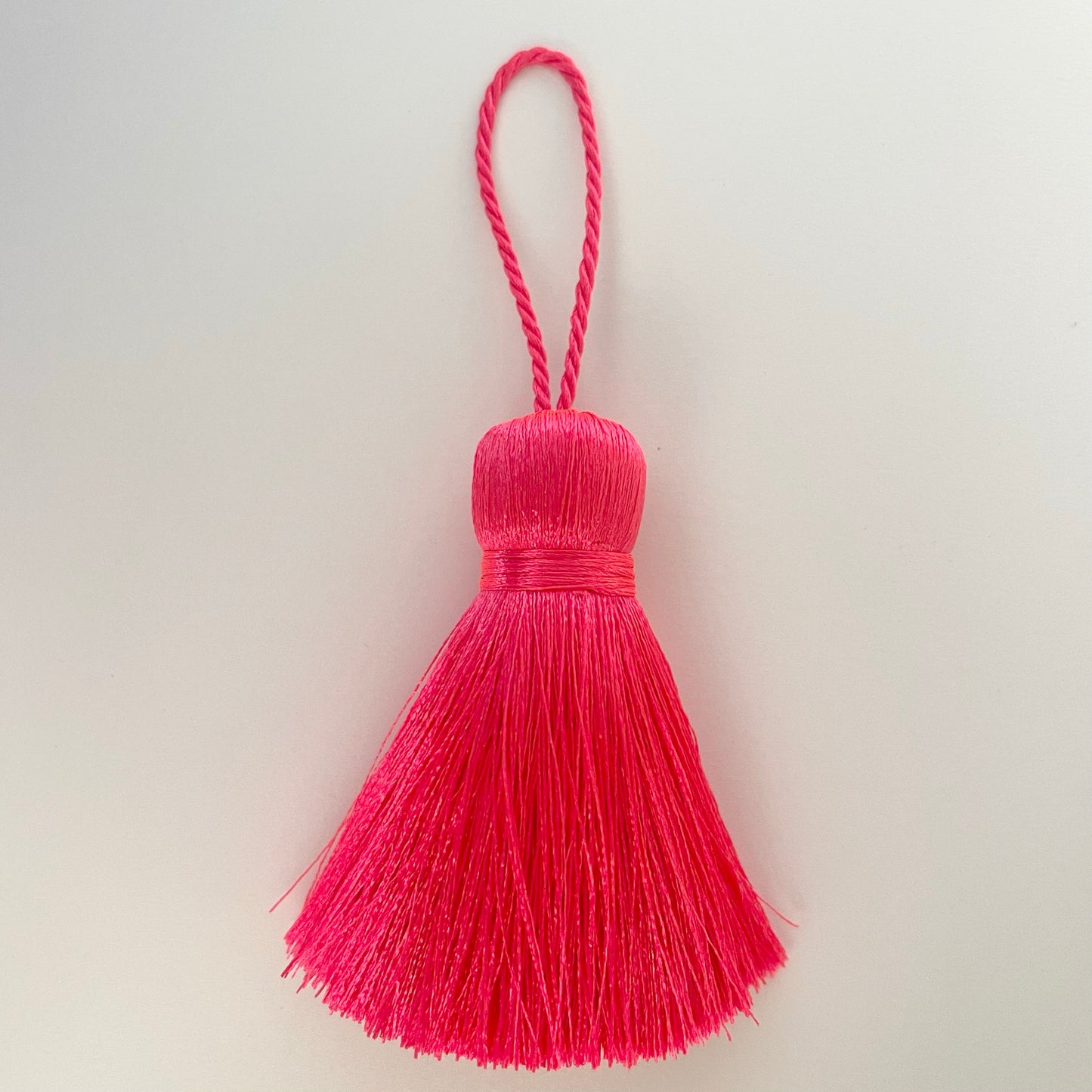 Bright Pink Neon Jumbo Tassel
