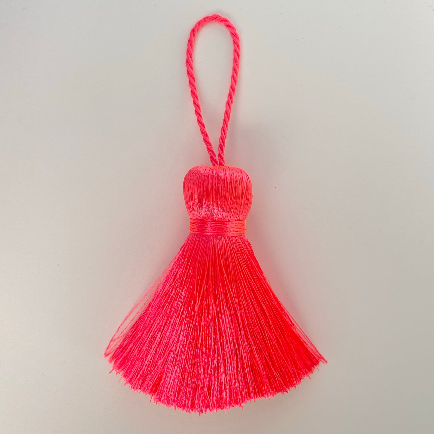 Coral Pink Neon Jumbo Tassel