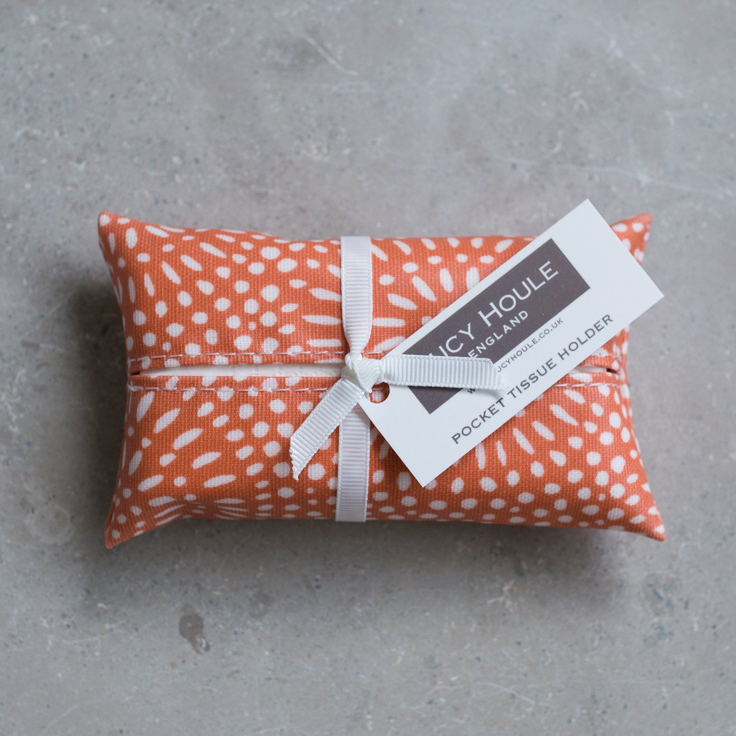 Amber Sunburst Pocket Tissue Holder