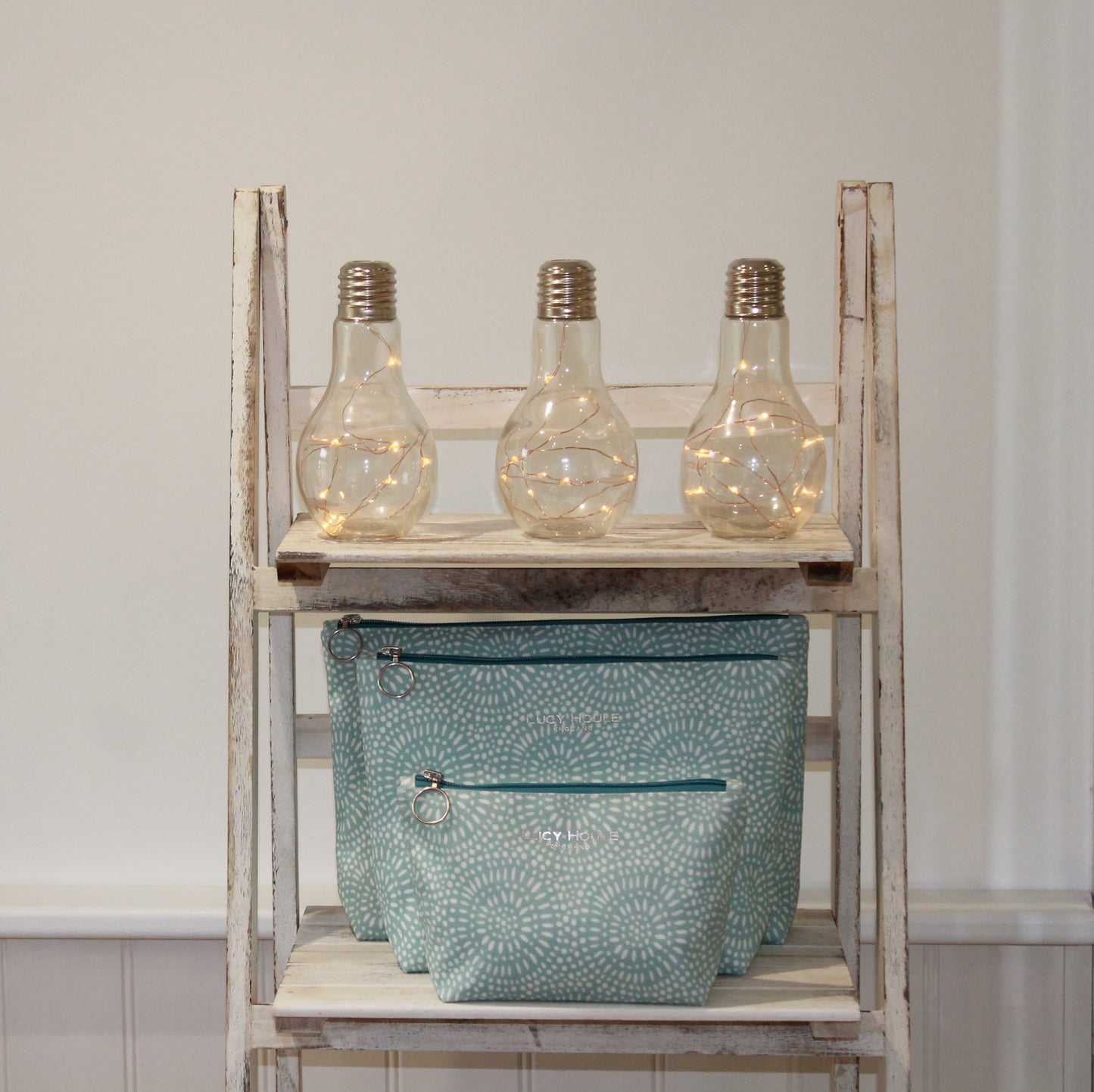 Aqua Sunburst Wash Bag