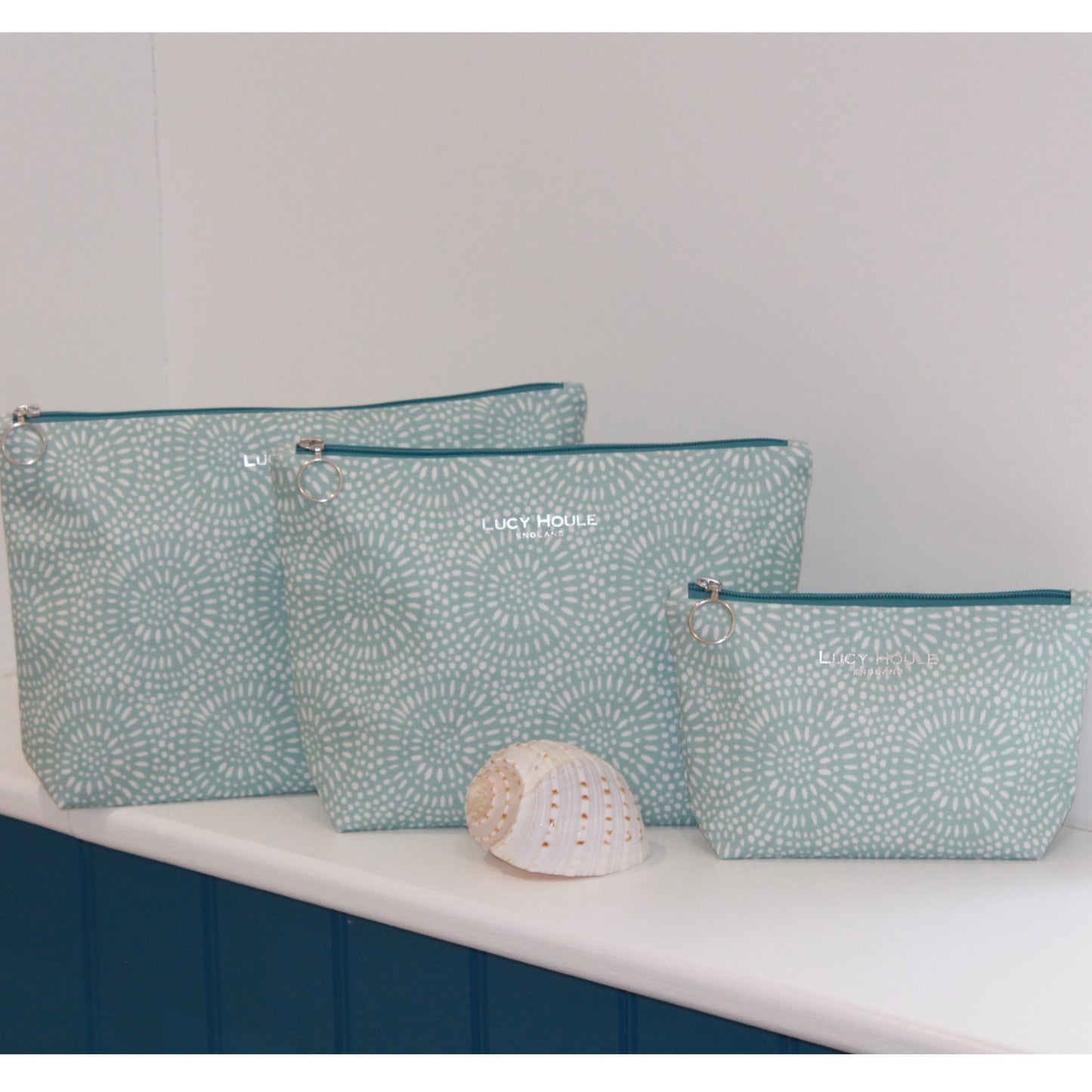 Aqua Sunburst Wash Bag