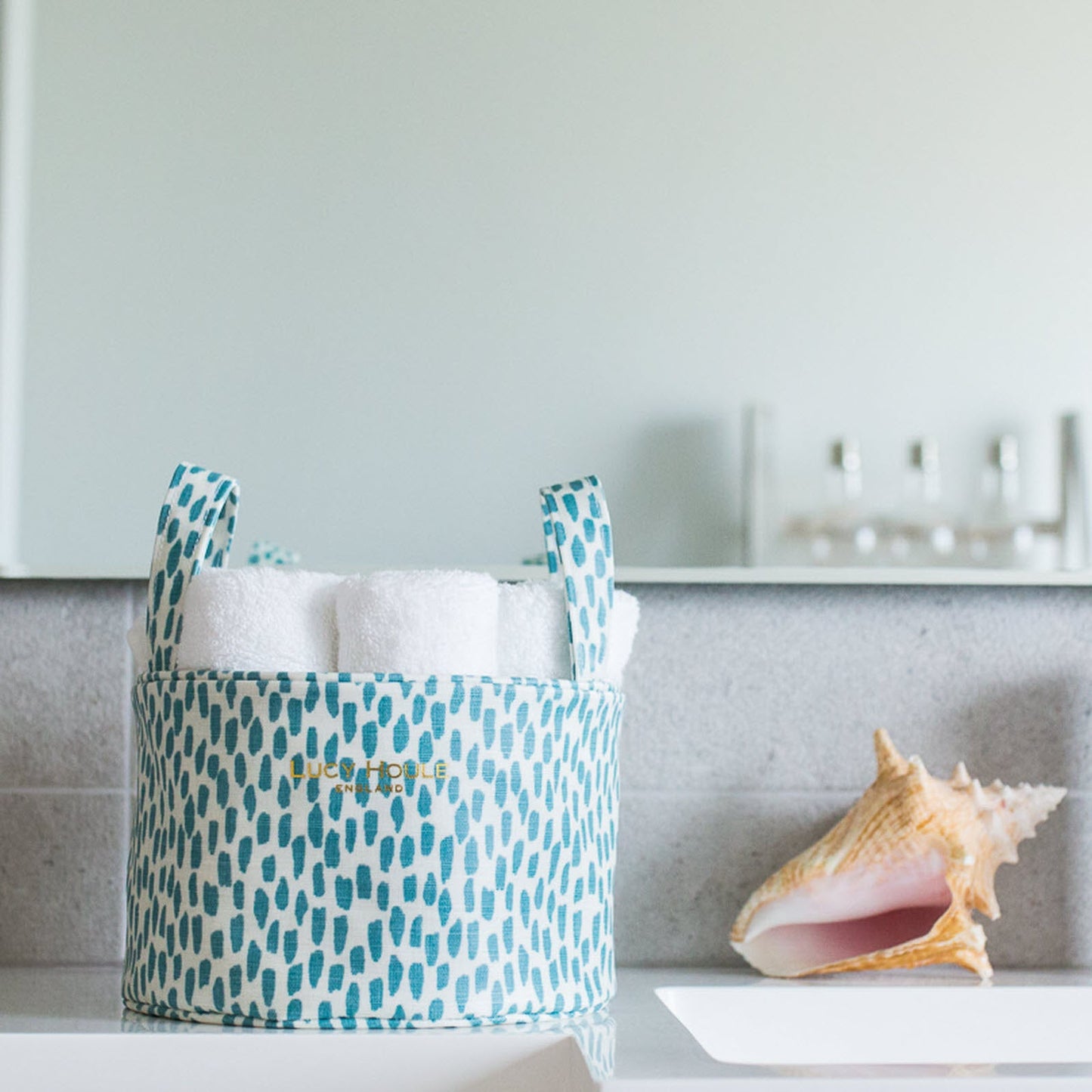 Aqua Cobblestone Small Tidy