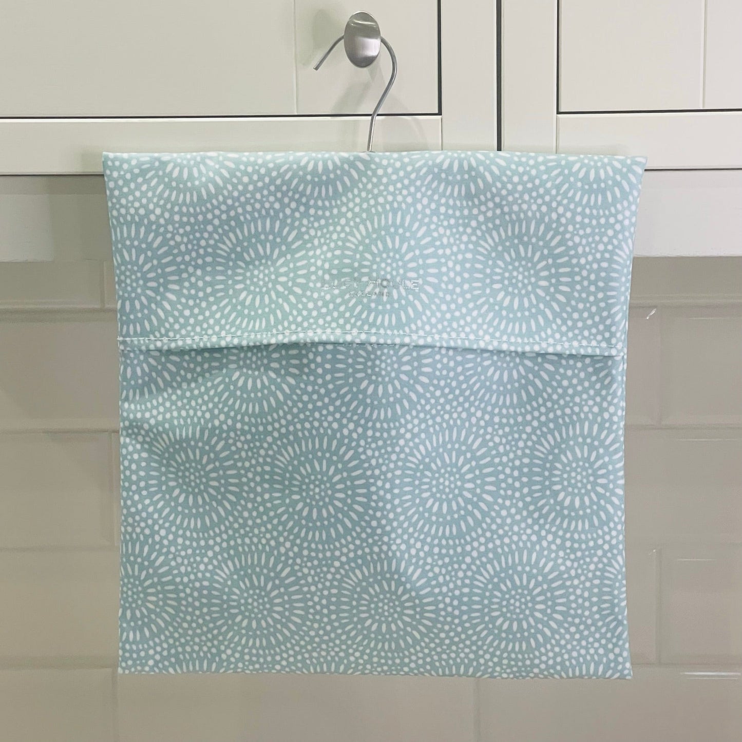 Aqua Sunburst Peg Bag