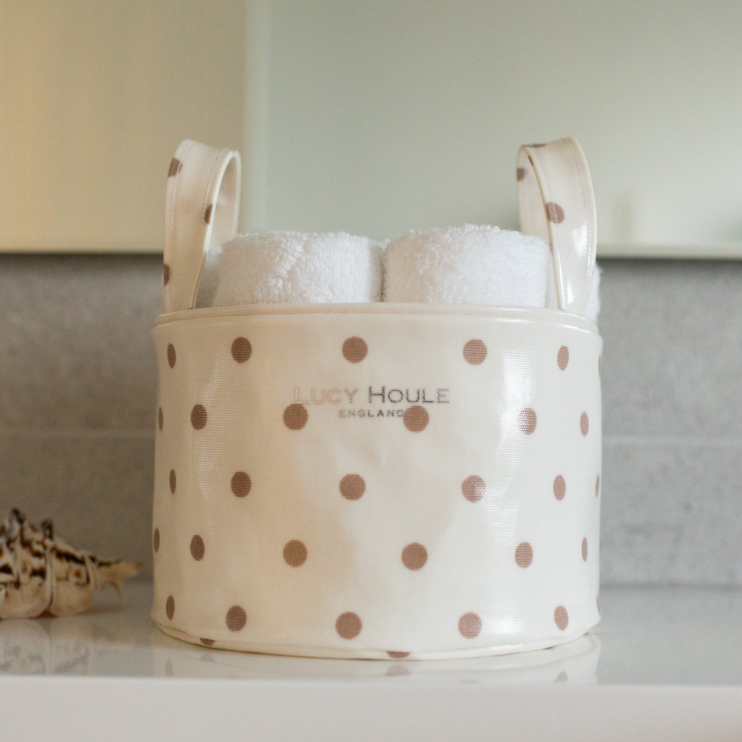 Cream & Taupe Small Tidy