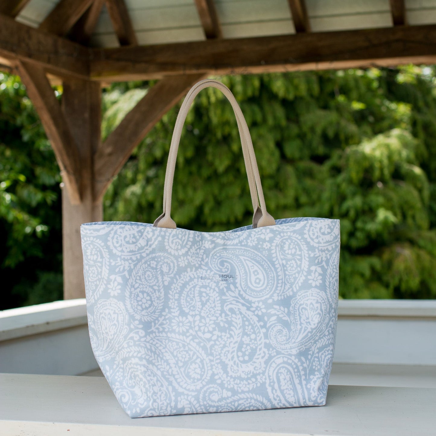 Grey Paisley Extra Large Bag