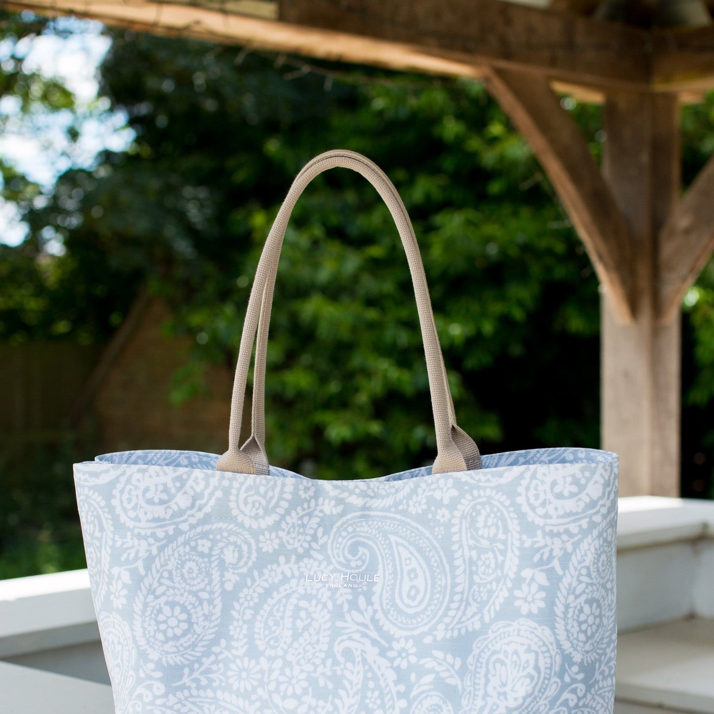 Grey Paisley Extra Large Bag