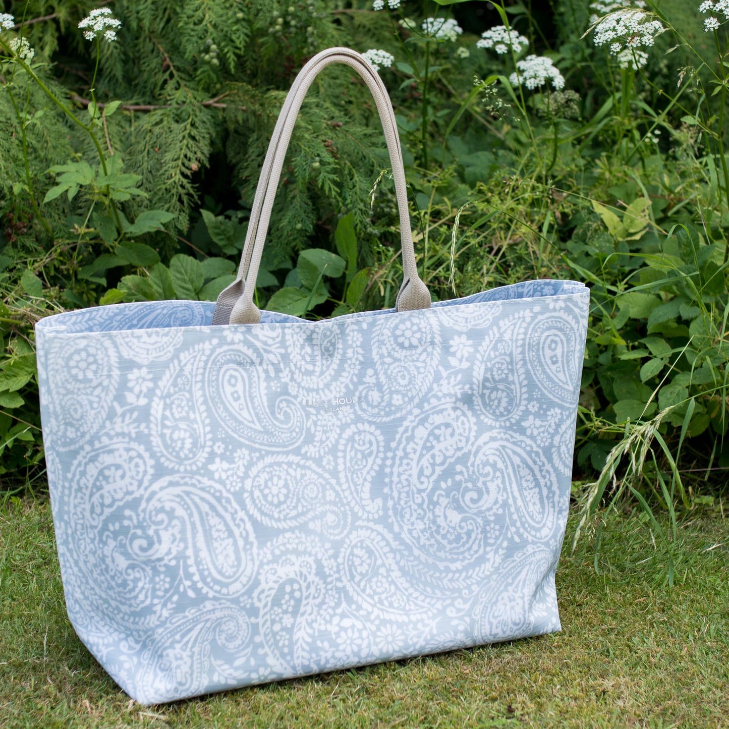 Grey Paisley Extra Large Bag