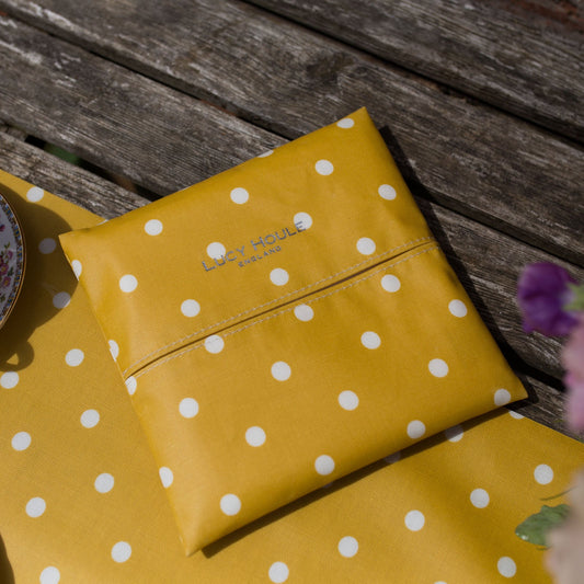 Honey & White Spot Picnic Napkin Holder