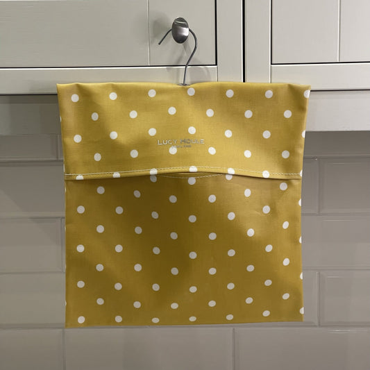 Honey & White Spot Peg Bag