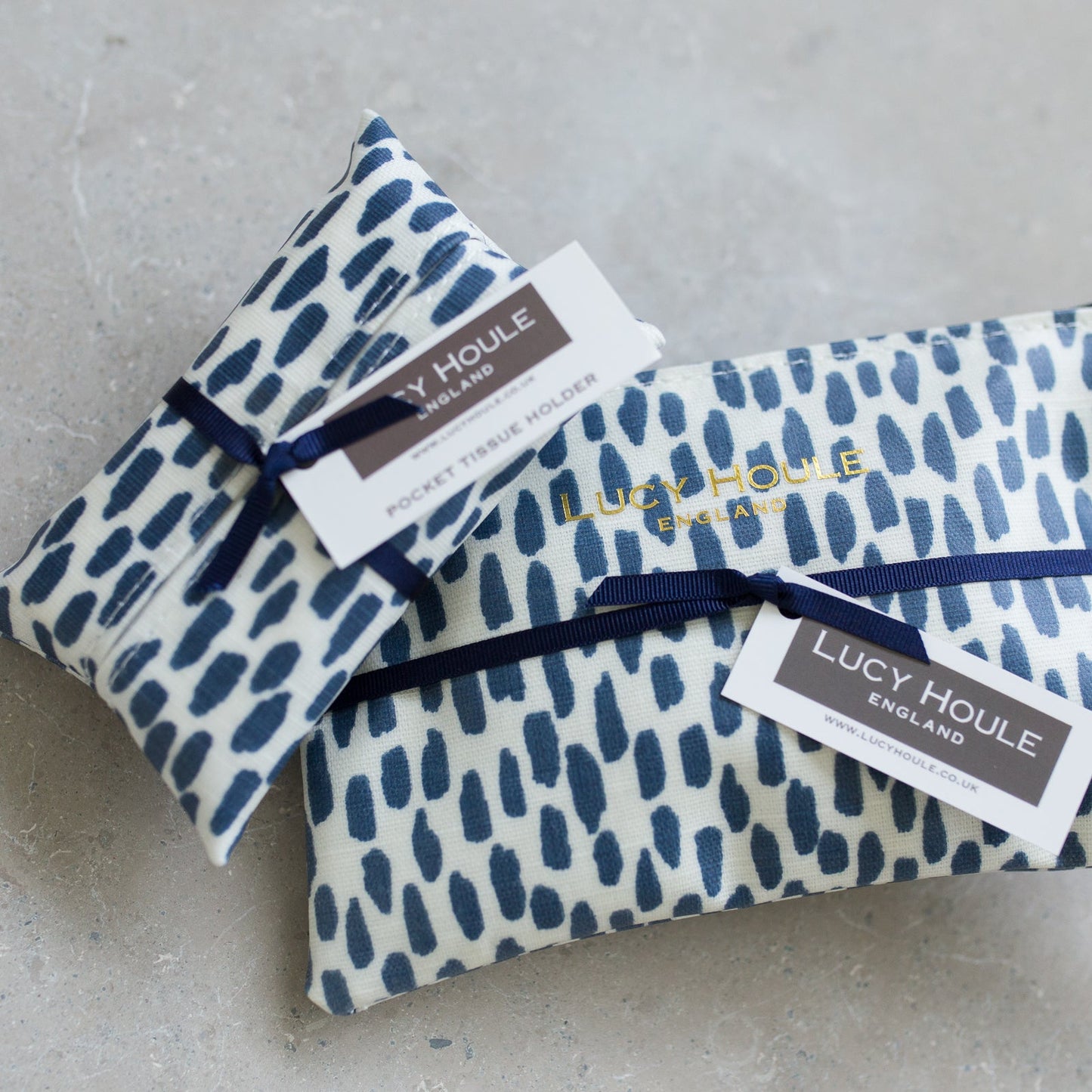 Navy Cobblestone Handbag Set Navy Zip