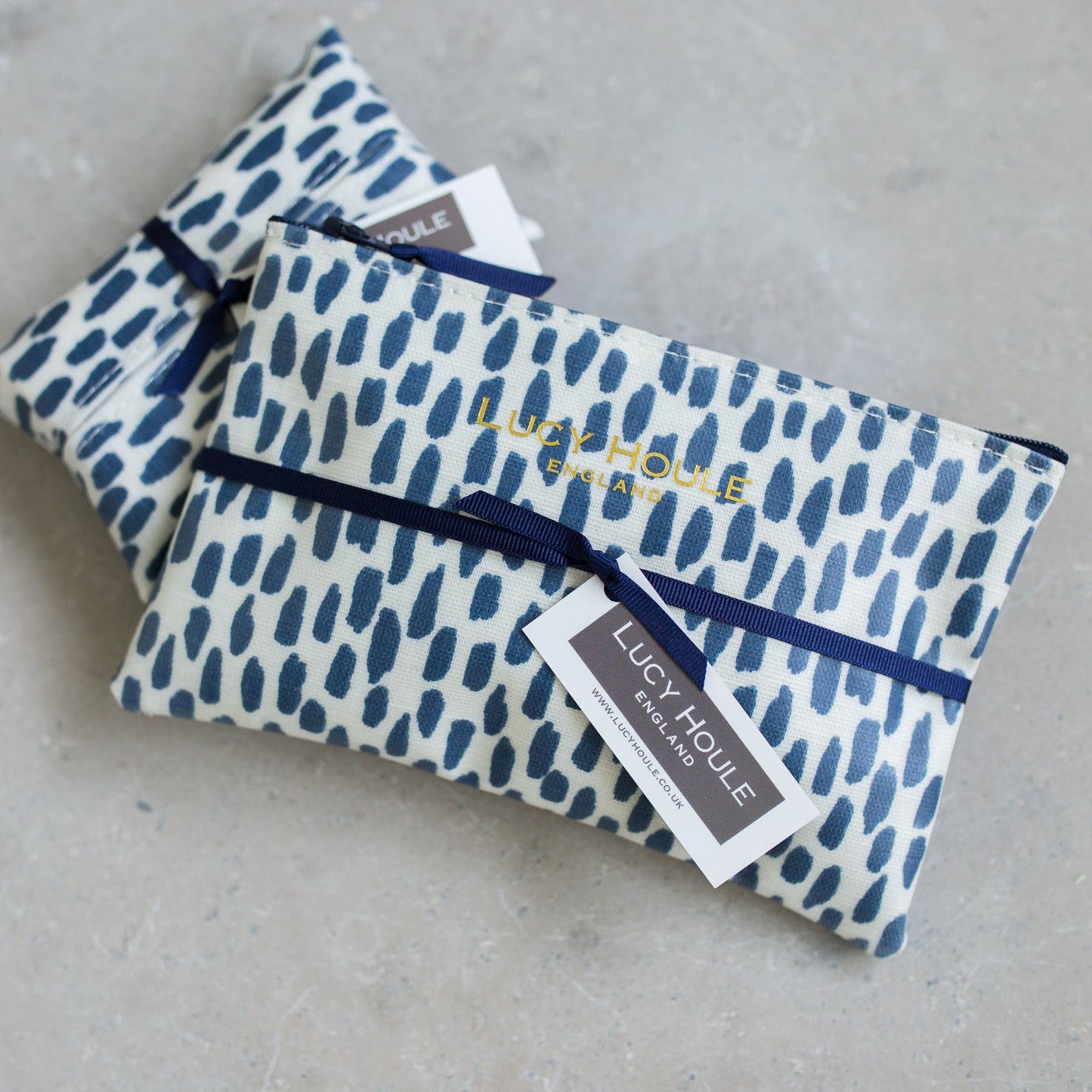 Navy Cobblestone Handbag Set Navy Zip