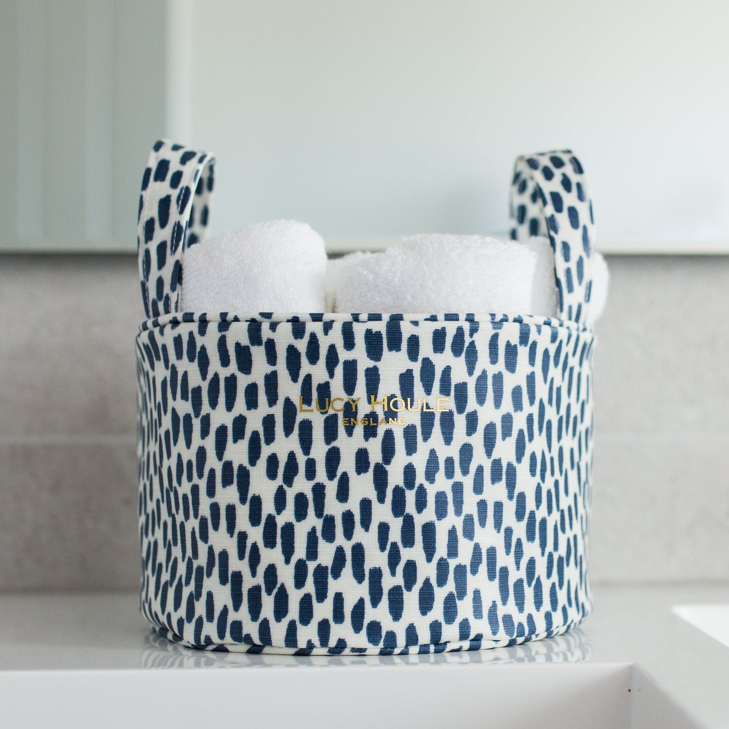 Navy Cobblestone Small Tidy