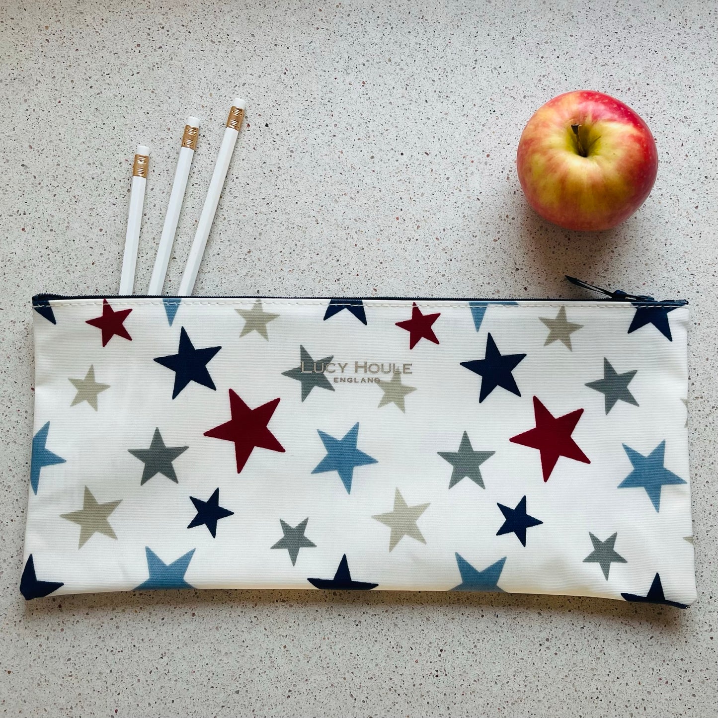 New England Star Blue Long Pencil Case