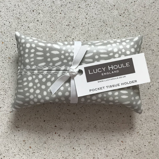 Stone Sunburst Pocket Tissue Holder White
