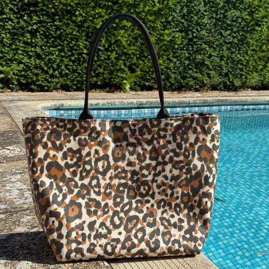 Limited Edition Leopard Print Medium Tote Bag
