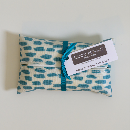 Aqua Cobblestone Pocket Tissue Holder