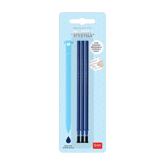 Legami Blue Erasable pen refills