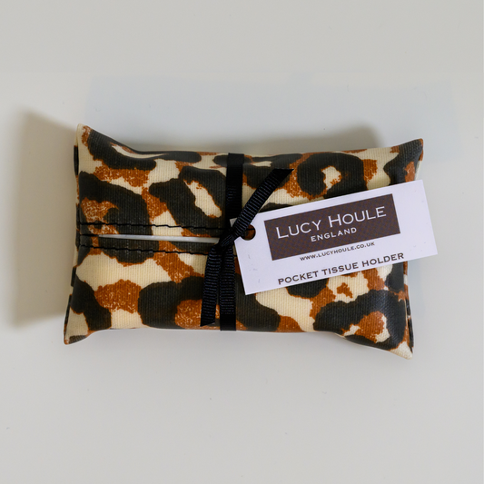 Limited Edition Leopard Print Pocket Tissue Holder