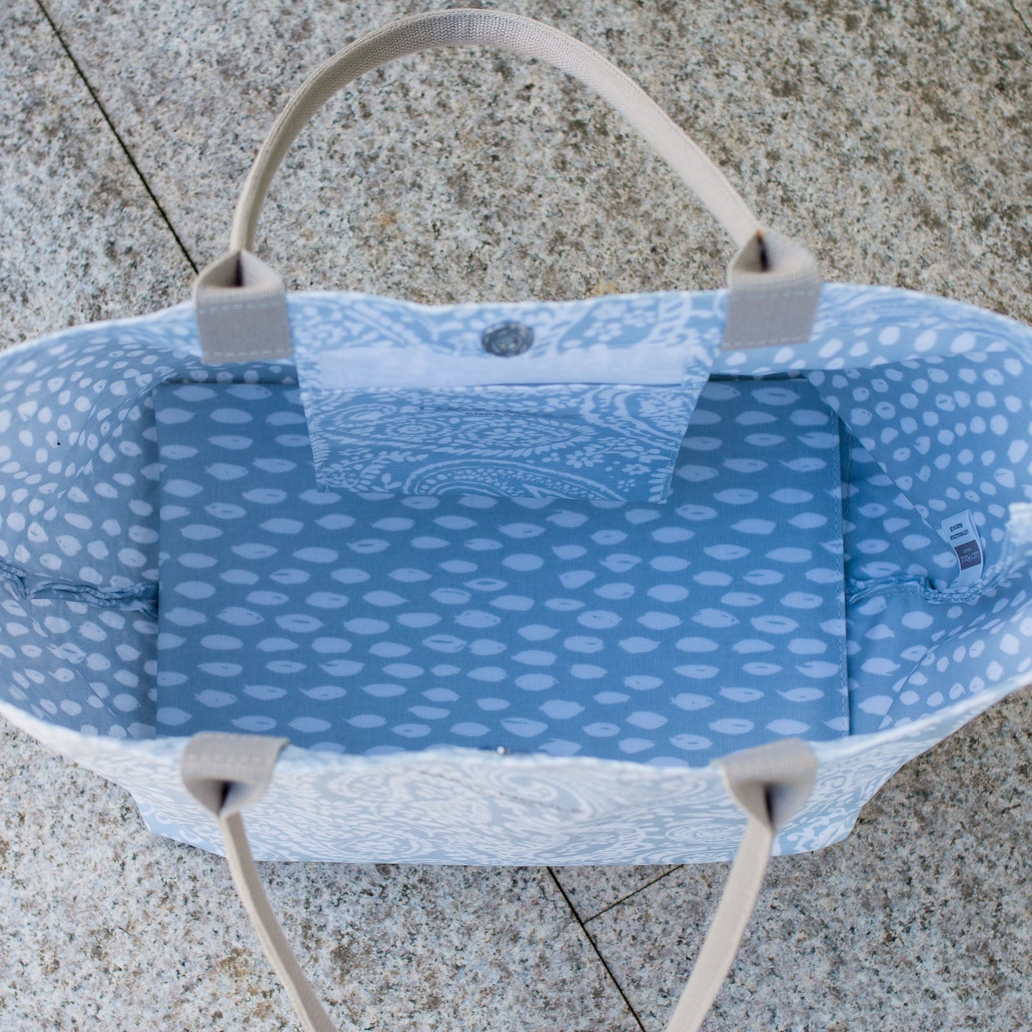 Grey Paisley Extra Large Bag