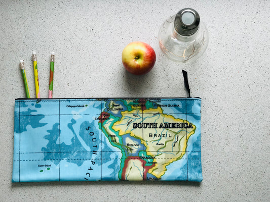 South America Long Pencil Case