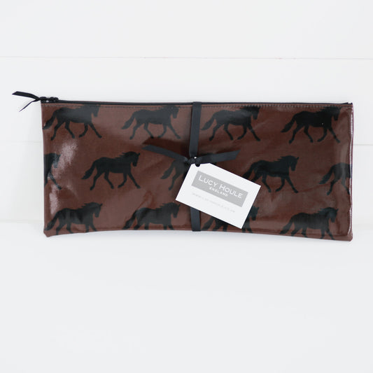 Brown Pony Long Pencil Case