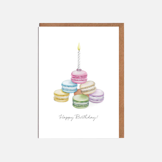 Happy Birthday Macaron Card