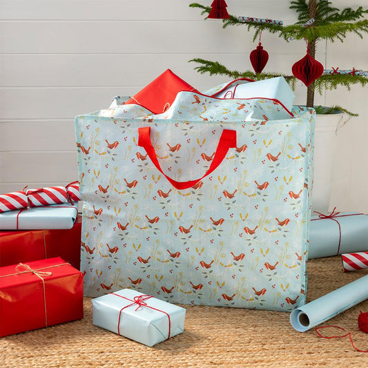 Christmas Robin Giant Storage Bag